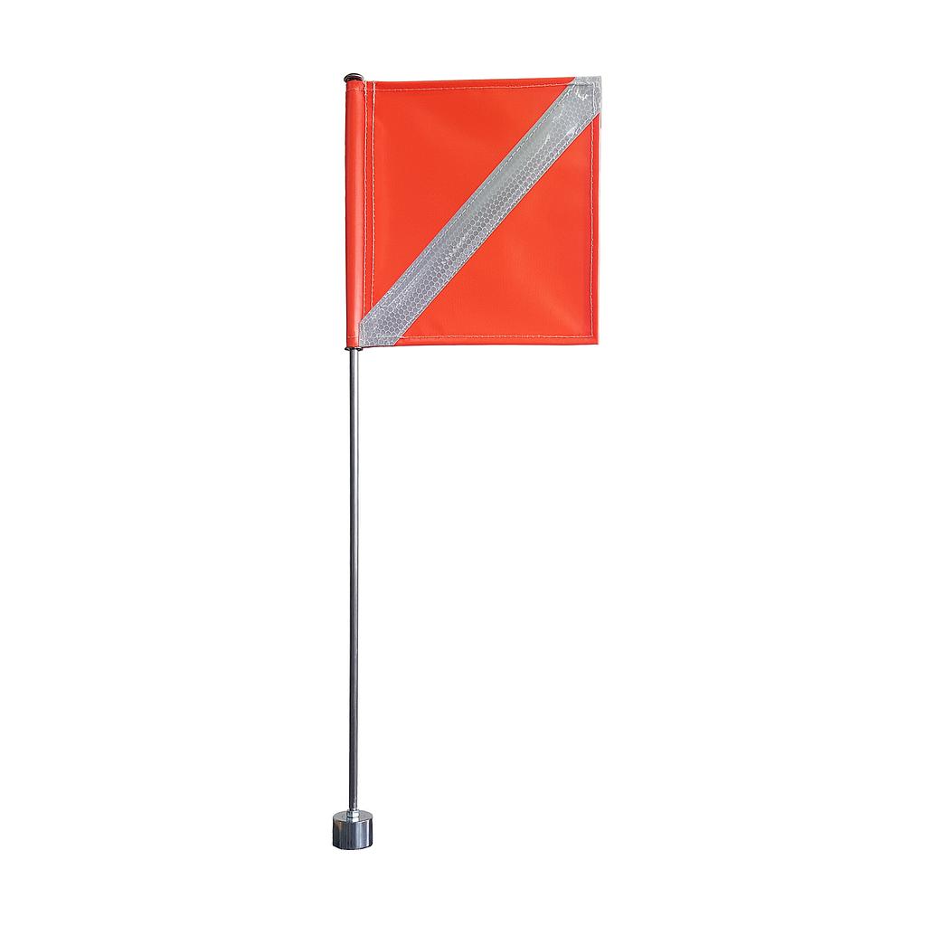 Safety Flag with Magnet Base