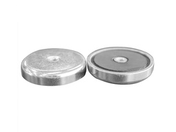 [10428] Ceramic Ferrite Pot Magnet Ø40mm x 8mm - M5 Internal Thread     